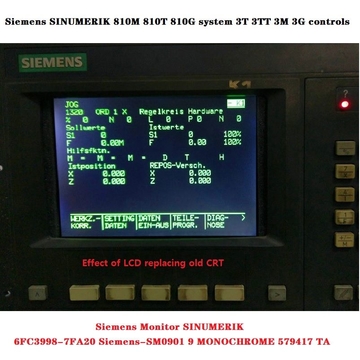 Siemens Monitor SINUMERIK 810M monitor SINUMERIK 820 monitor  SINUMERIK 840 monitor  NEW LCD