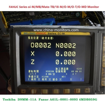 Toshiba Monitor D9MM-11A A61L-0001-0093 4MDB059G