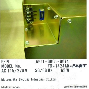 Matsushita TX-1424AB Monitor A61L-0001-0074  TX-1424AB-PZRT C14C-1472DF
